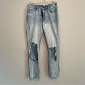 RSQ distressed mom jeans